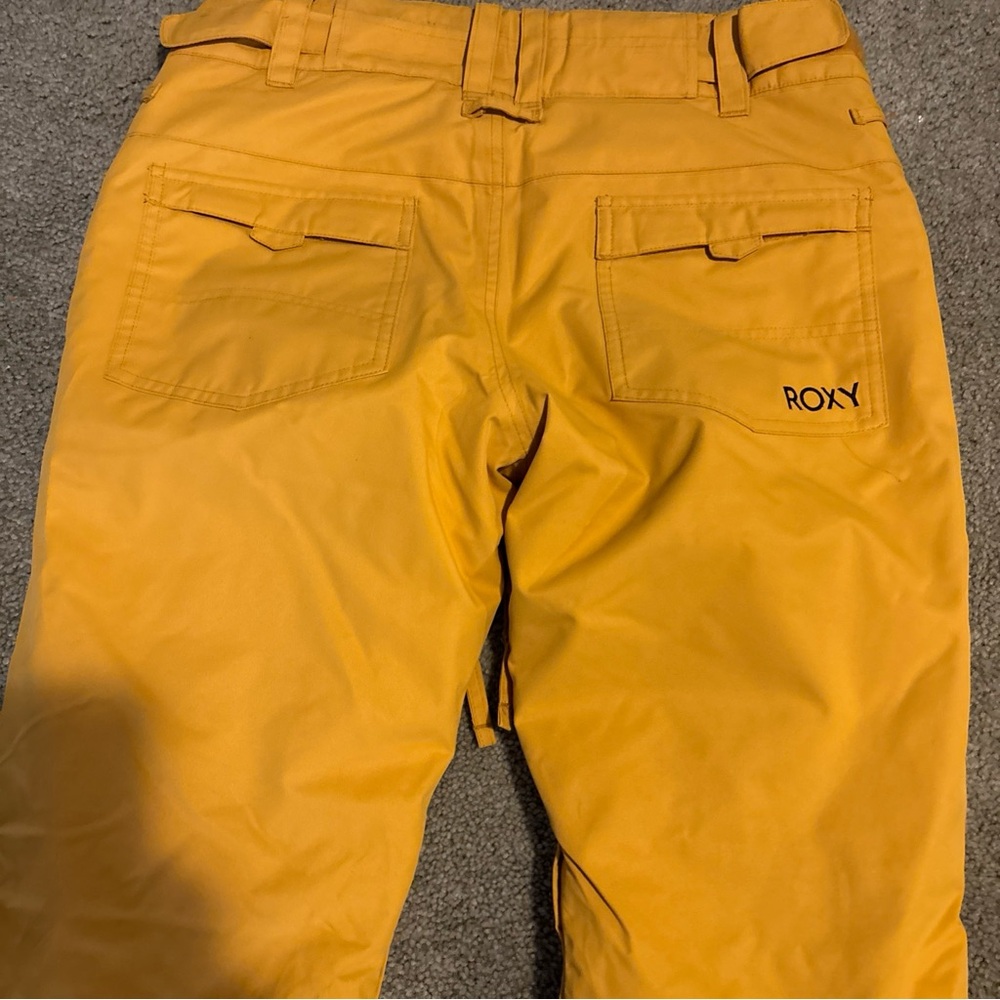 Roxy mustard color  Snow Pants size small - Picture 4 of 5